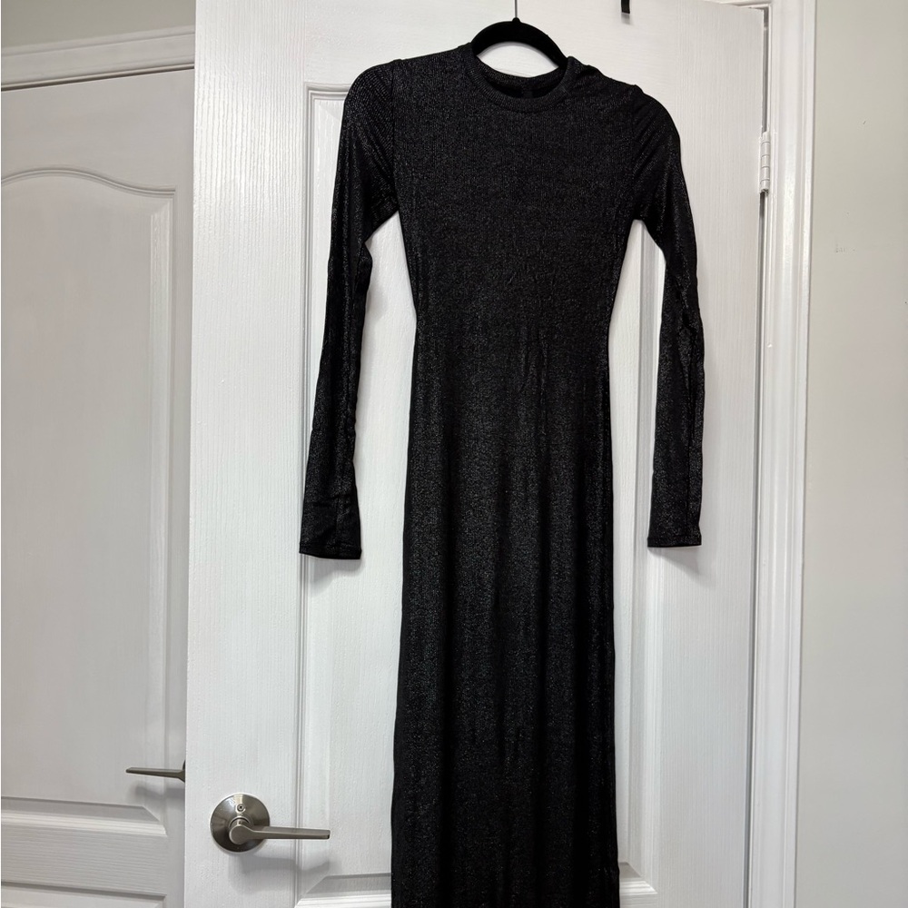 SKIMS Shimmering Lounge Long Sleeve Dress